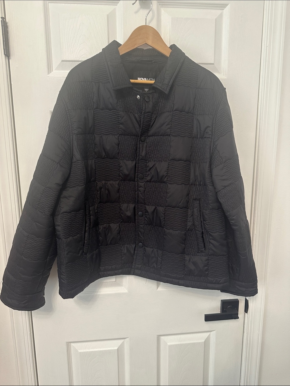 Fashion Nova Black Quilted Puffer Jacket
